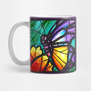 Stained Glass Butterfly Mug